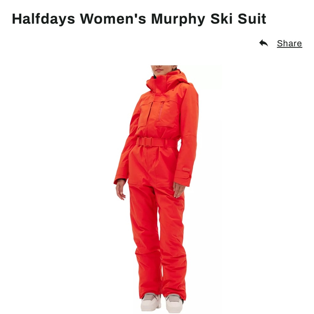 Halfdays Murphy ski suit in color spritz, never worn before